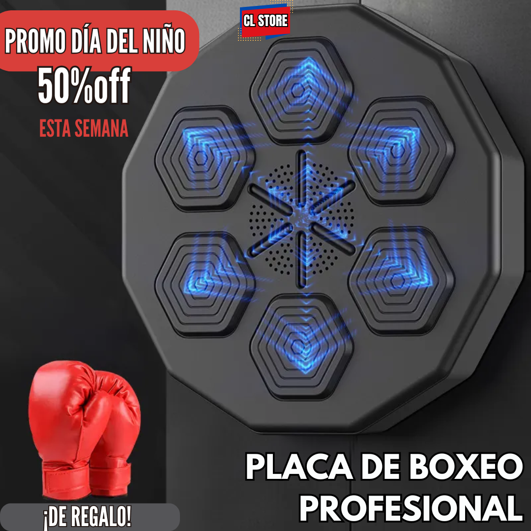 PLACA DE BOXEO PROFESIONAL + GUANTES DE REGALO