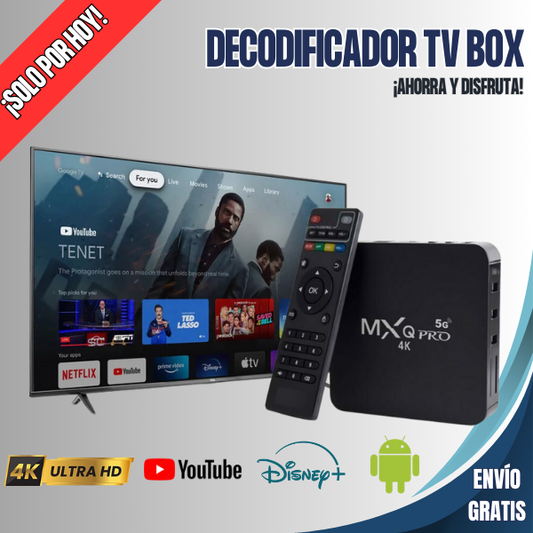 TV BOX + 1000 CANALES Y PLATAFORMAS