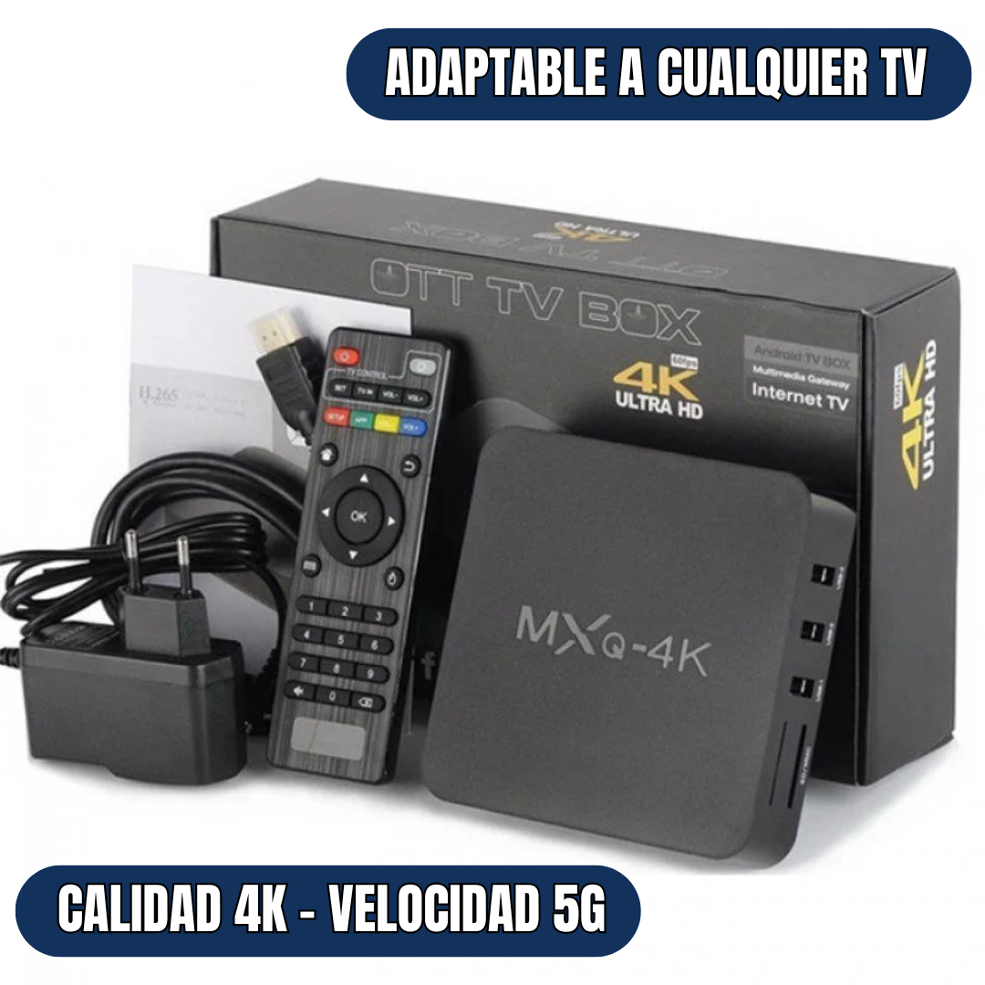 TV BOX + 1000 CANALES Y PLATAFORMAS